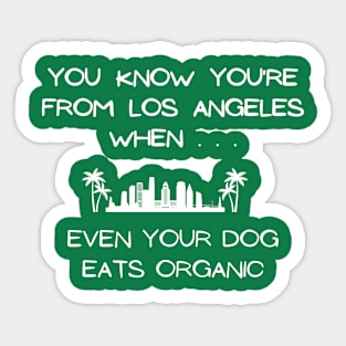 Los Angeles Dog Sticker